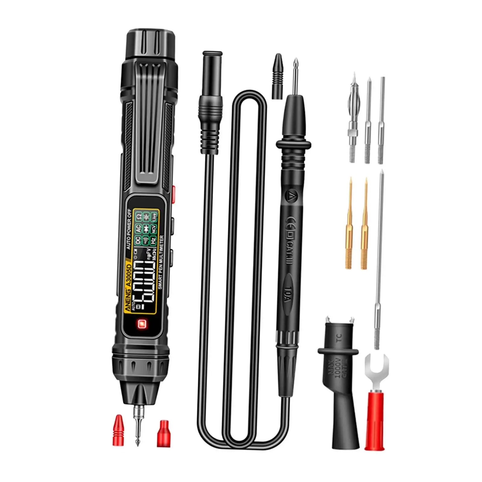 ปากกาประเภทมัลติมิเตอร์แบบดิจิตอลไม่สัมผัสโวลต์มิเตอร์มัลติฟังก์ชั่นเครื่องทดสอบมิเตอร์ปัจจุบันสำหรับ