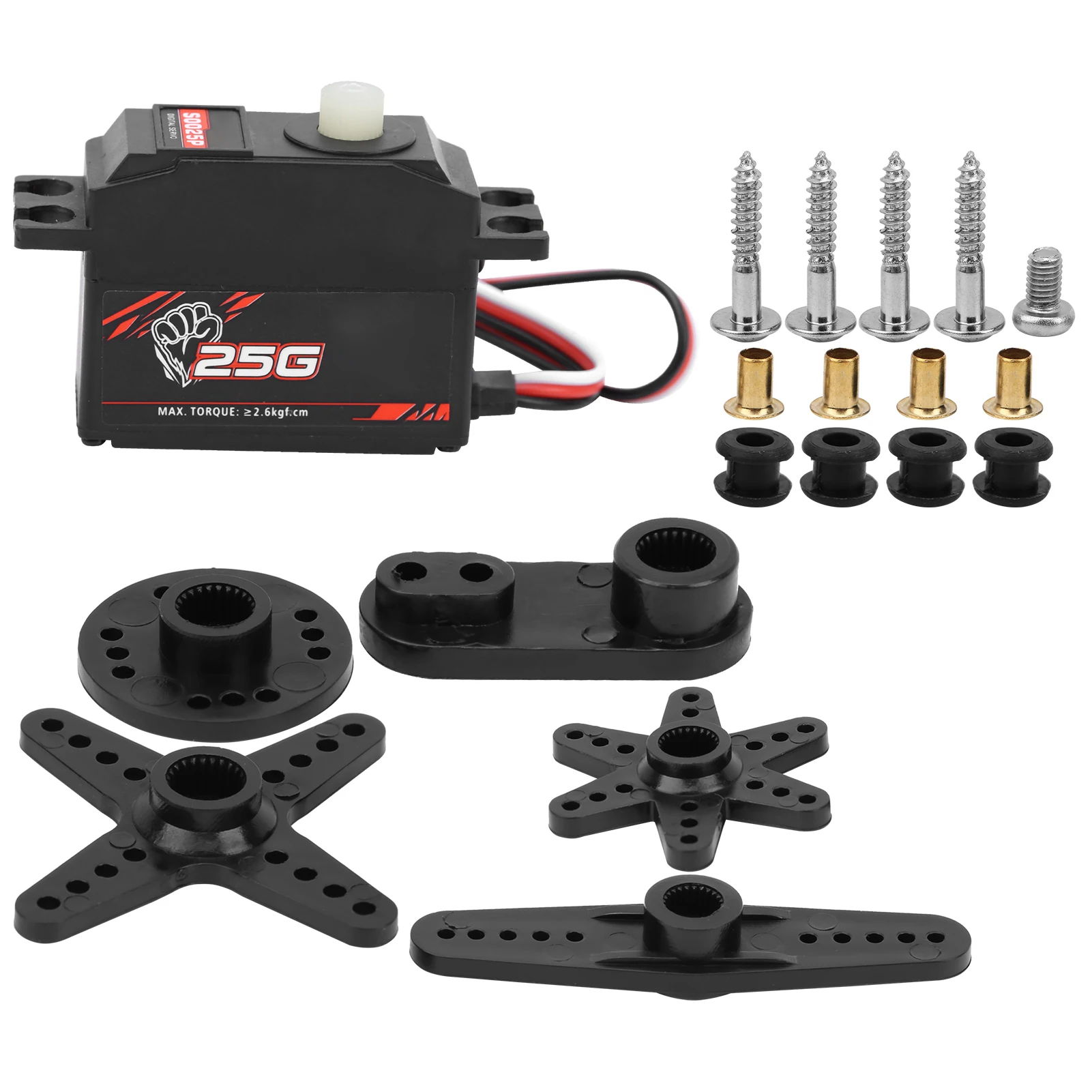 S0025M 25g Metal Gear Digital Servo S0025P 25g Plastic Gear Spare Part Accessory for 1/12 Scale RC Cars Airplane Boat Model