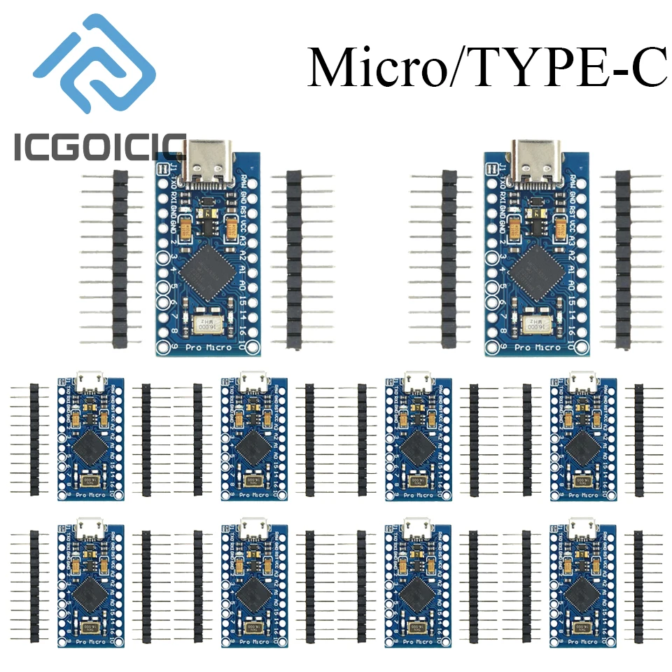 1-10-pieces-pro-micro-atmega32u4-5v-16mhz-avec-connecteurs-–-remplace-pro-mini-usb-natif-pour-arduino