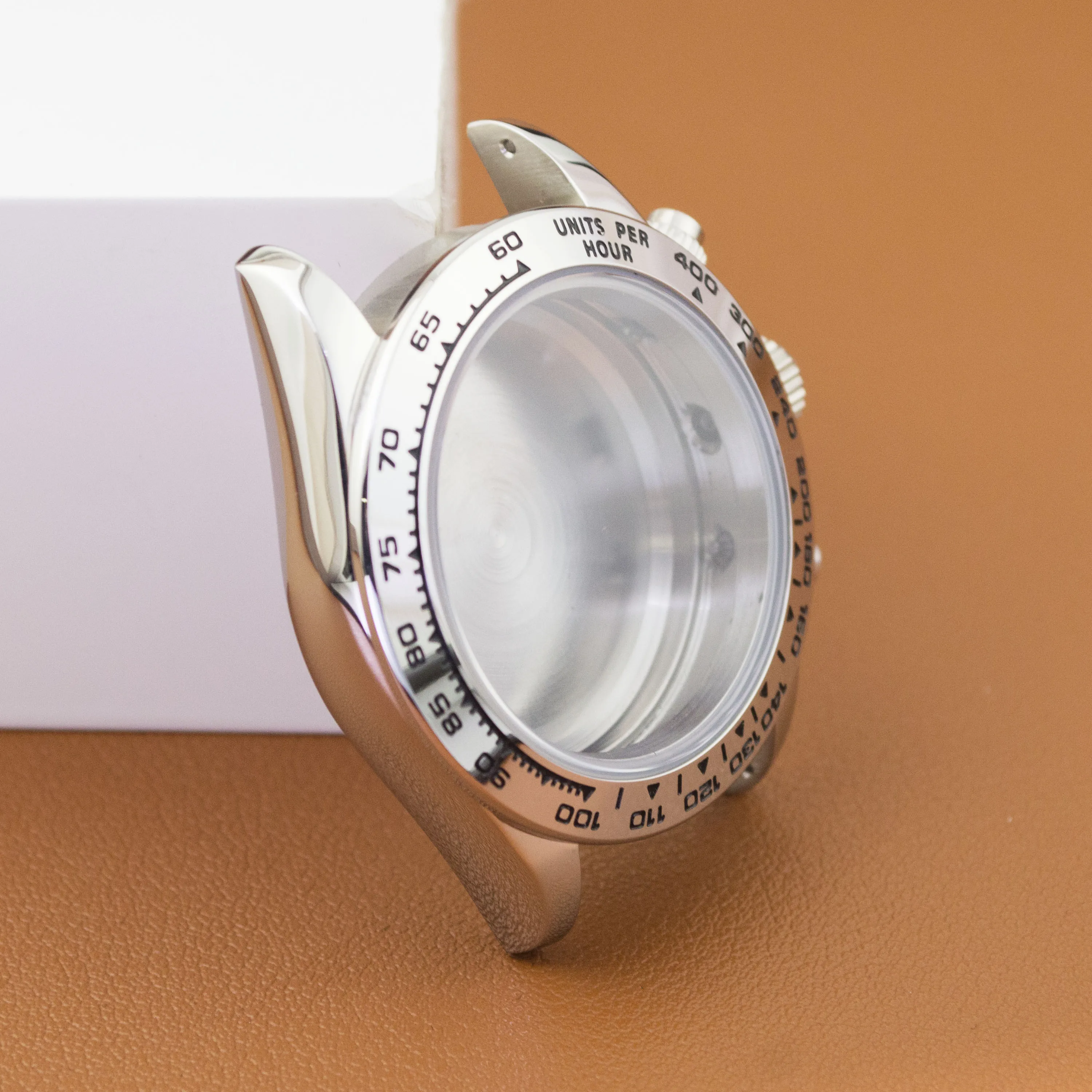 

Корпус для часов VK63 из нержавеющей стали, 39 мм, сапфировое стекло, водонепроницаемость 10 АТМ, коробка для часов, запасные части для часов