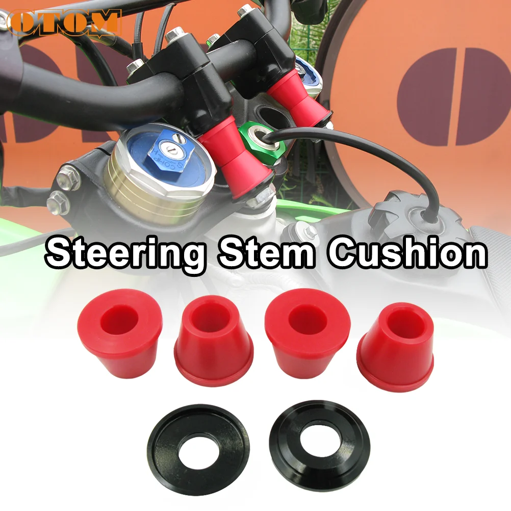 OTOM Motorcycle Steering Stem Cushion Rubber Damper For HONDA YAMAHA KAWASAKI SUZUKI Dirt Pit Bike Steering Stem Rubber Bushing
