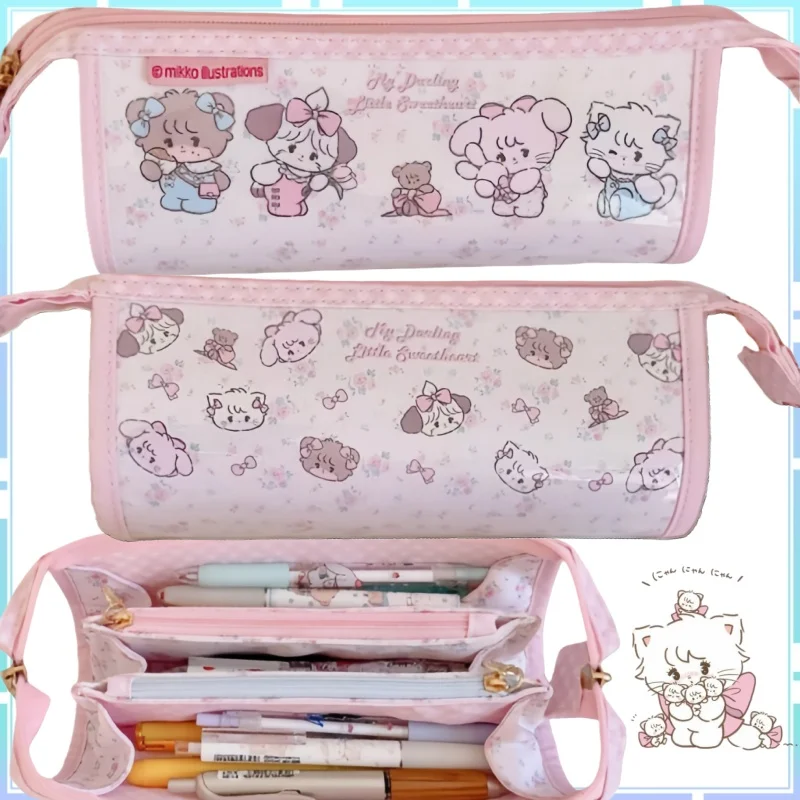 

Новый пенал Mikko, милый мультяшный студенческий канцелярский товар, портативный пенал большой емкости, мультяшный аниме-сюрприз, подарок для девочек