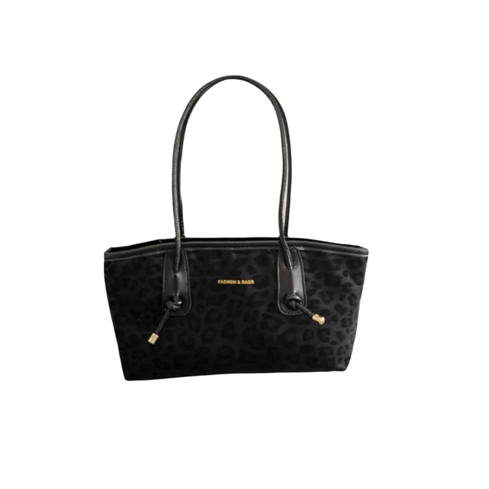 Trend Retro Leopard Print Underarm Bags Large Capacity Modern Leather Shoulder Bags Luxury Handbags Tote Bag Women