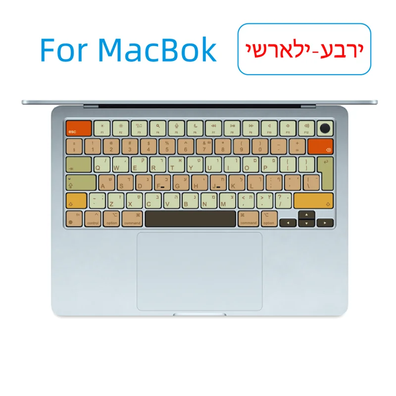 

Suitable for (Hibberly) Apple MacBook Notebook Keyboard Sticker Button Sticker Simple Contrasting Color Air (M2 M3 M4) Pro