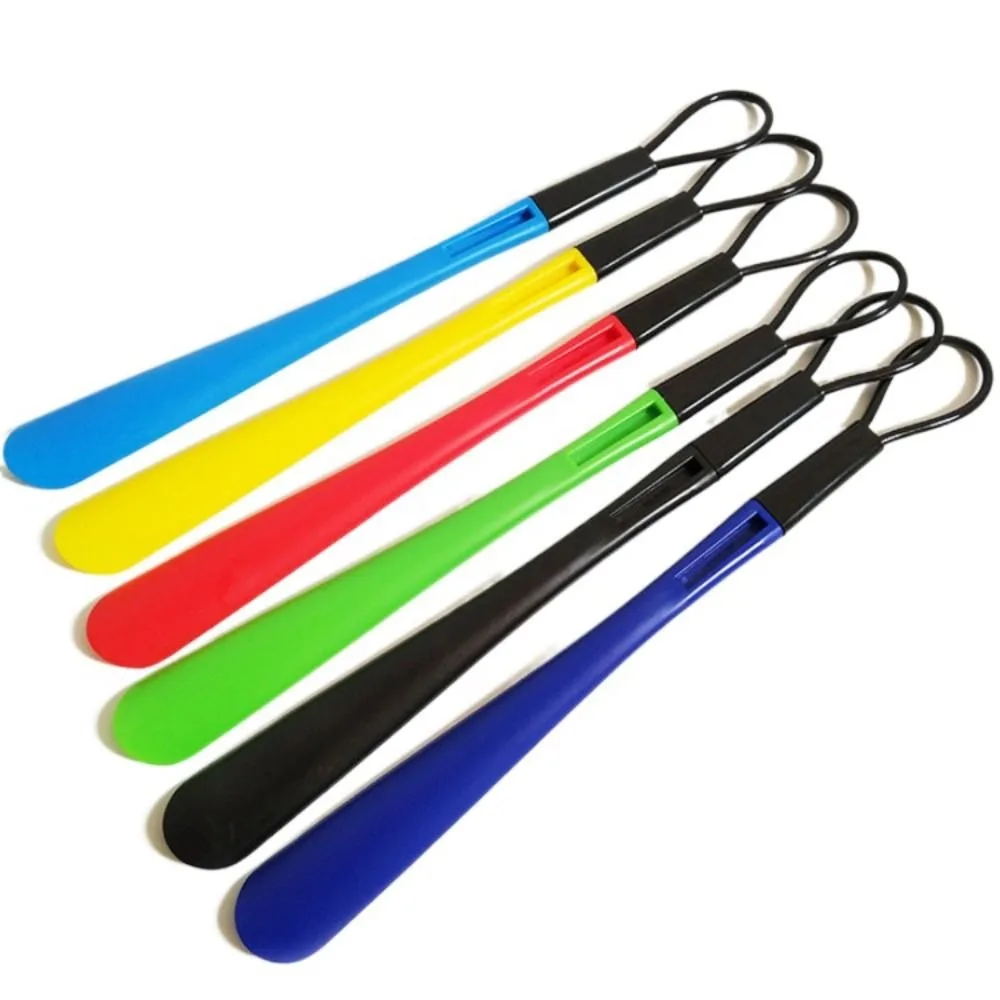 

Convenient Long Handled Shoe Horn Plastic 49.5cm Shoehorn Colorful Shoe Remover Pregnant Elderly