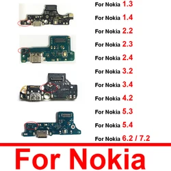 USB Charger Dock Board For Nokia 1.3 1.4 2.2 2.3 2.4 3.2 3.4 4.2 5.3 5.4 6.2 7.2 USB Charging Port Jack Board Connect Microphone