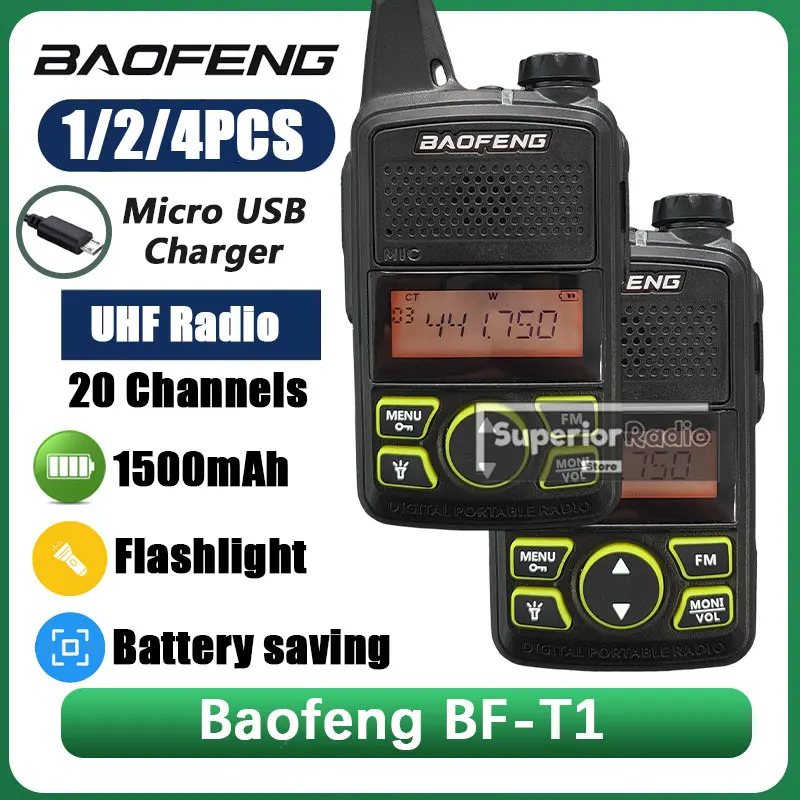 宝峰-bf-t1-ミニ無線機-uhf-400-470mhz-fm-ハム無線機-5w-20チャンネル-バッテリー節約-bft1-ミニ-usb充電-vox