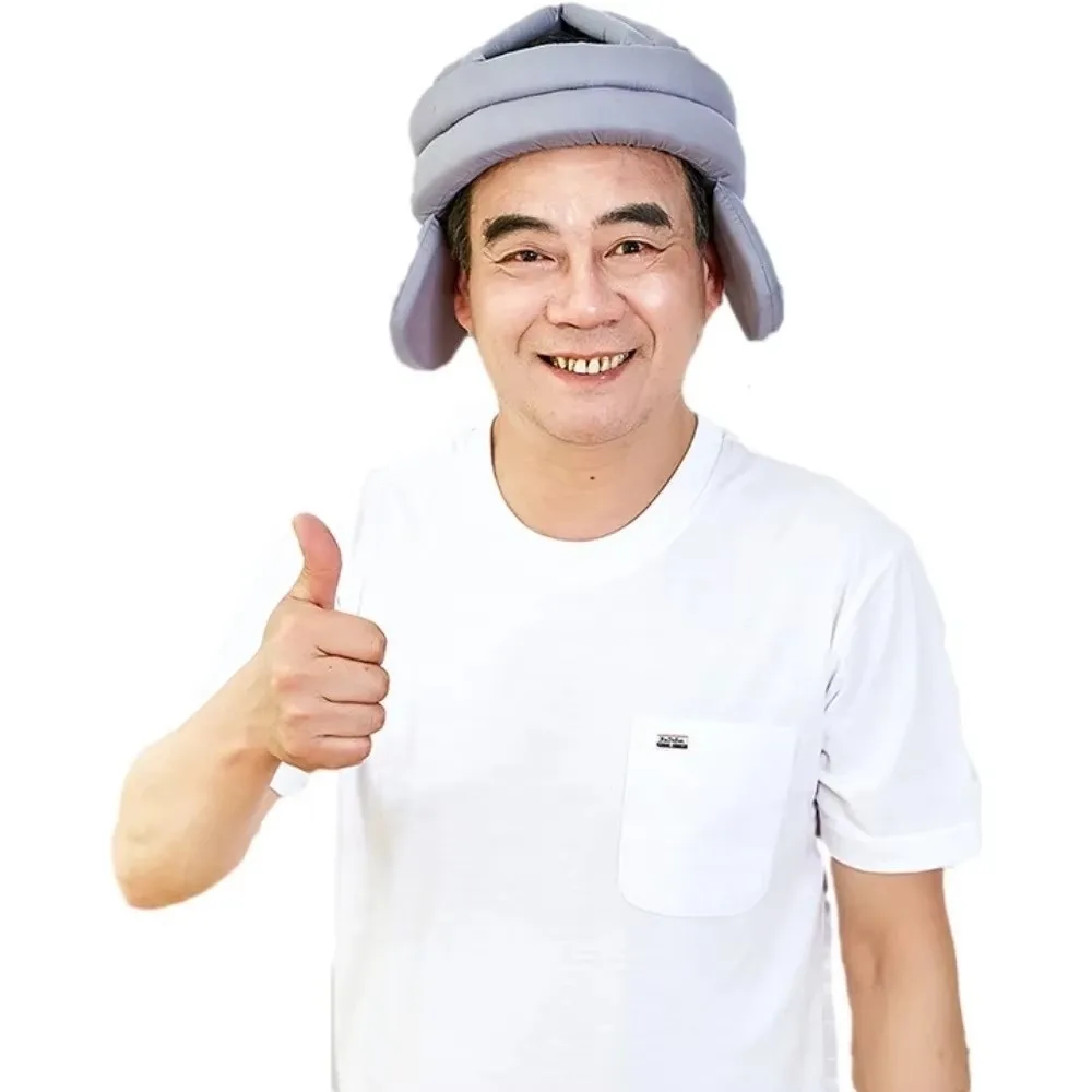Thickened Elderly Anti-Fall Helmet Breathable Cotton Sponge Padded Senior Head Protection Cap Lightweight Shockproof