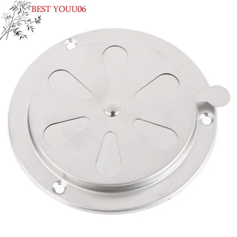 (YOUU06)95/125mm Adjustable Air Louver Vent Grille Round Ducting Ventilation Grilles Cover BBQ Grill Smoker Exhaust Vent Stove