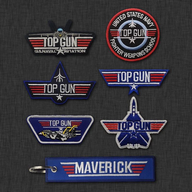 Top Gun Flight Test MAVERICK Ranger Patch Tomcat Fighter Arma Escola Esquadrão Acadêmico Crachá Para Jaqueta