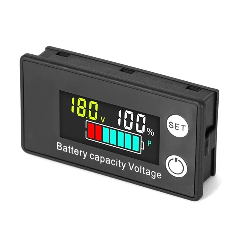 

LCD Liquid Crystal 8-100V Voltmeter Battery Car Power Detection Digital Lithium Battery Capacity Display Module,C Easy To Use