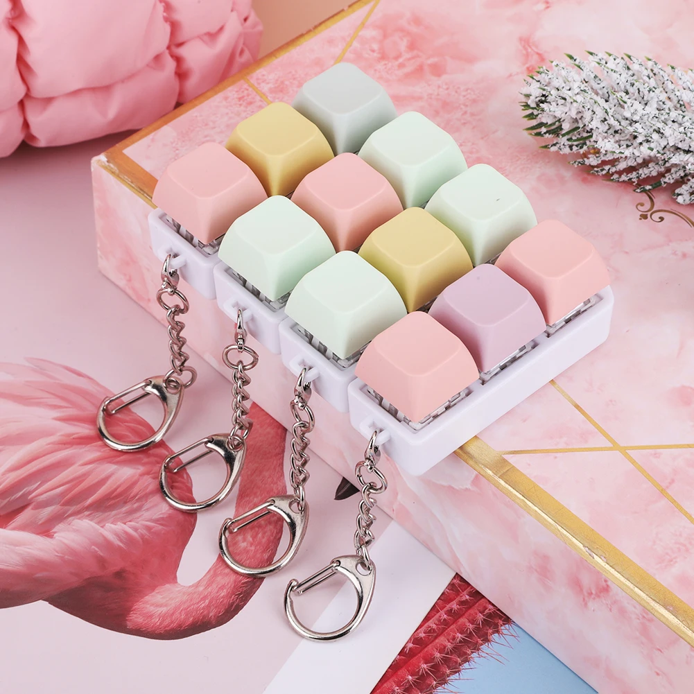 

Keyboard Fidget Keyboard Fidget Keychain Finger Clicker Key Switch Keychain Shaft Tester Relief Stress Gifts for Adults