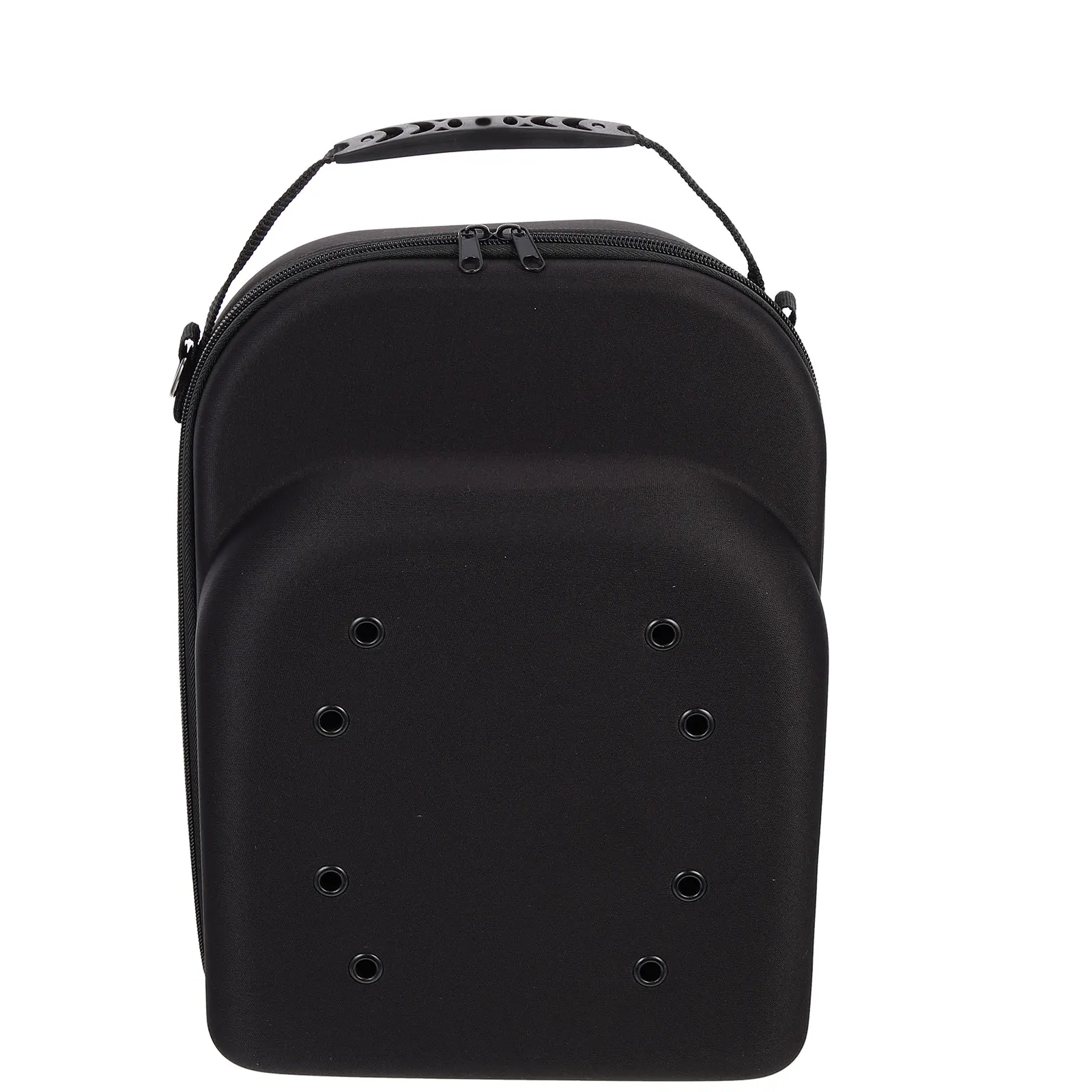 

EVA Baseball Hat Storage Box Travel Case with Air Holes for Caps Protection Dust Deform Black Smooth Zipper Organizer Hat