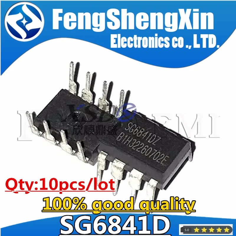 10pcs/lot SG6841D SG6841 SG6841DZ DIP-8 PWM Controller IC