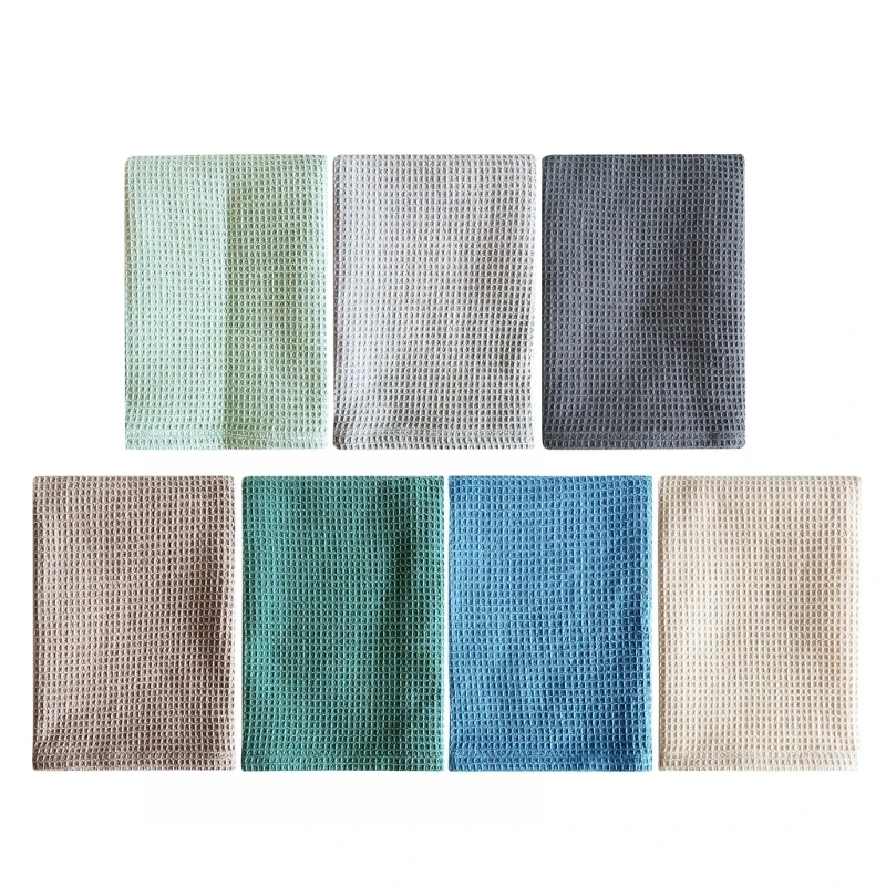 4PCS Assorted Dish Rags Fast Drying Dishcloth Absorbent Towel Comfortable Cotton Cloth Perfect for Everyday Dropshipping