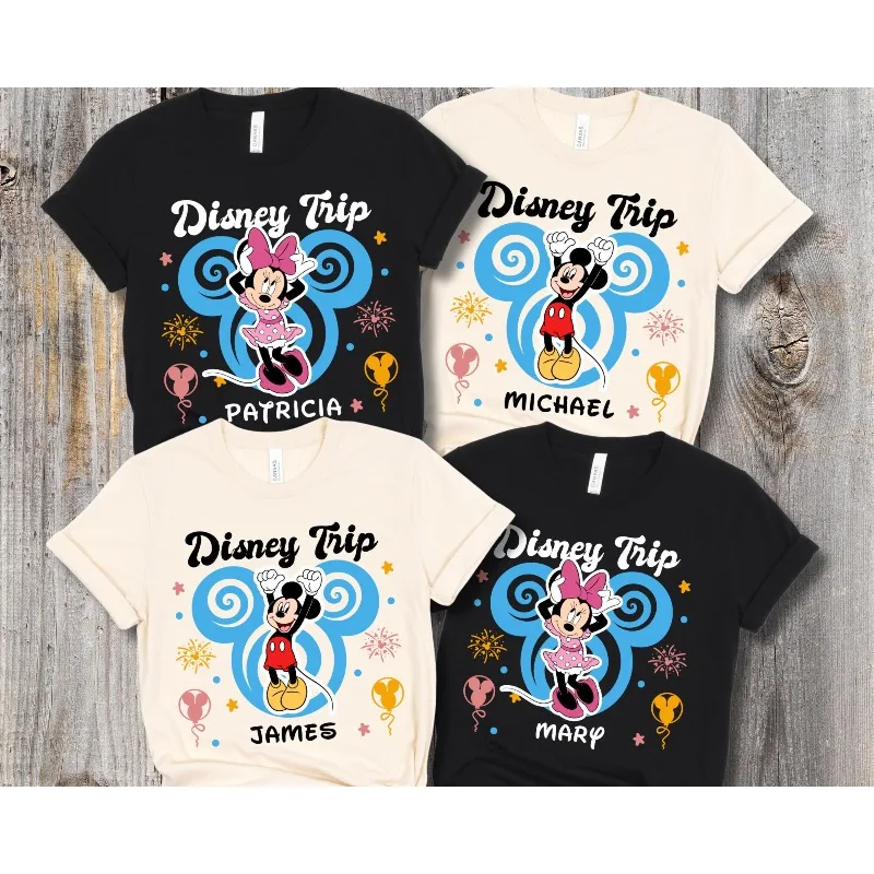 قمصان ديزني للسفر مخصصة لعام 2025، قمصان عائلية للعطلات من ديزني، قمصان ديزني للسفر 2025، وقمصان ديزني لاند