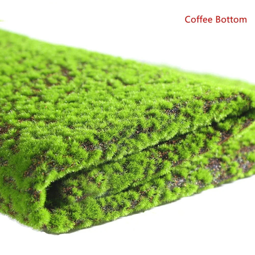 Artificial Lawn Moss Mat Simulation Plant Background Indoor Wall Bryophyte Green