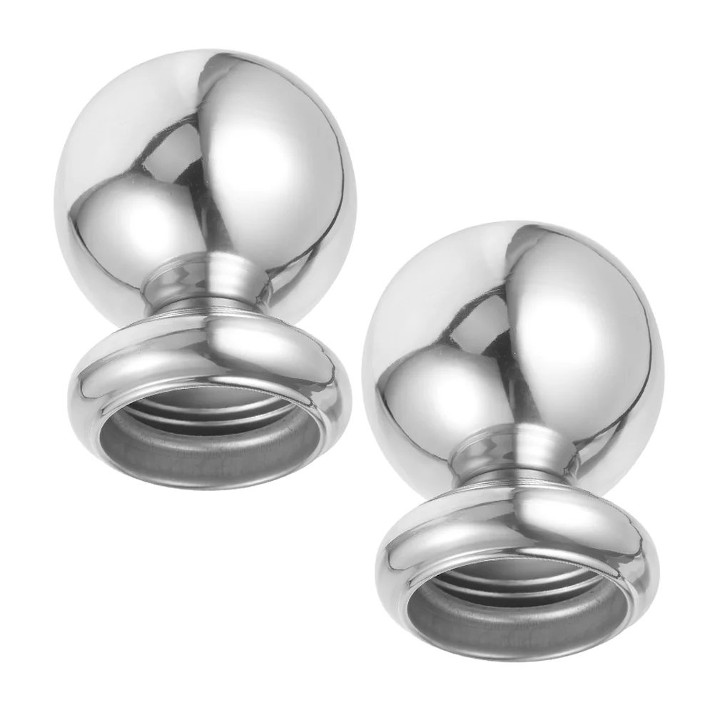 2 Pcs Garden Decorative Column Caps Fences Border Finials Gate Post Goal 201 Stainless Steel Tops