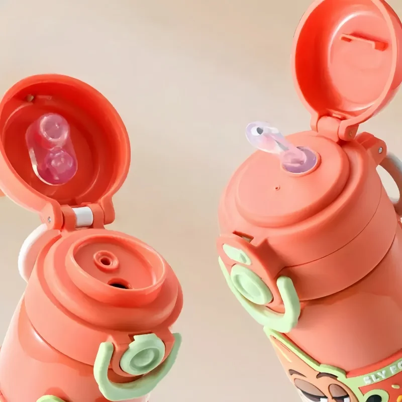 X&W Disney 500ML Thermos Bottle Keep Warm＆Cold Straw Cup with Pop-up Cute Doll Lid Leak-proof Outdoor Sports Fitnees Water Cups - view 3