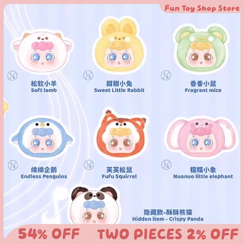 

Sweet Fu Fu Cute Friends Club Series Blind Box Vinyl Doll Backpack Pendant Mysterious Box Eye Bangs Random Children Gifts Toys