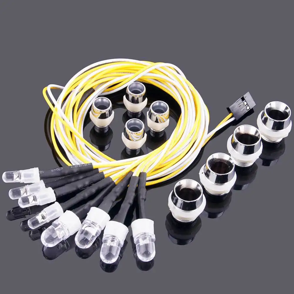 Fuel/electric model car lights  high-quality LED 8 lights model car specific 4 8mm 4 5mm