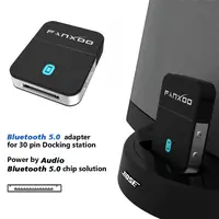 Fanxoo adaptador Bluetooth de 30 pines 5,0 Audio Mini receptor Bluetooth para Bose Sounddock JBL YAMAHA IPhone IPod Jack altavoz analógico