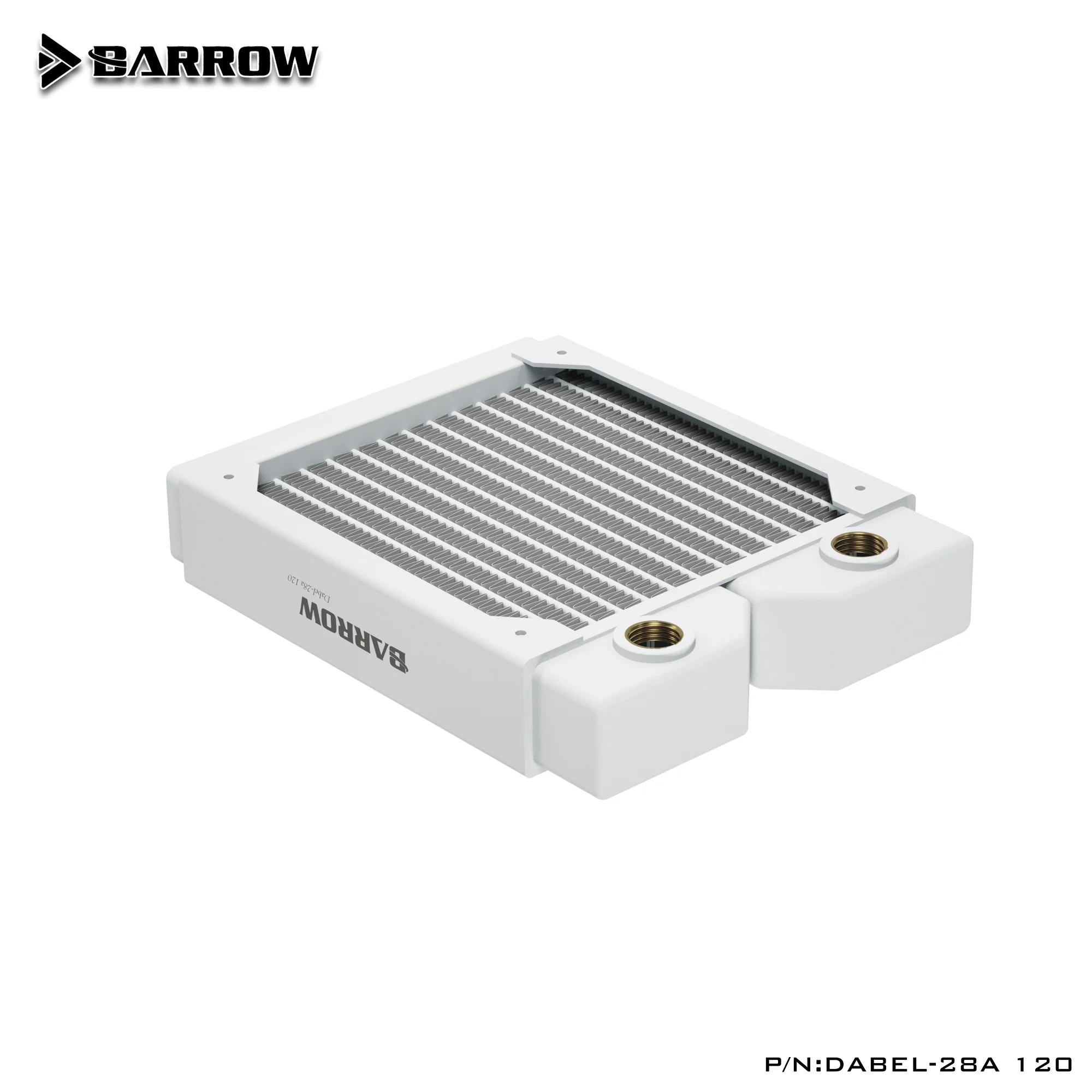 BARROW 28mm Thickness Copper 120mm Radiator Computer Water Discharge Liquid Heat Exchanger G1/4 Threaded Use for 12cm Fans