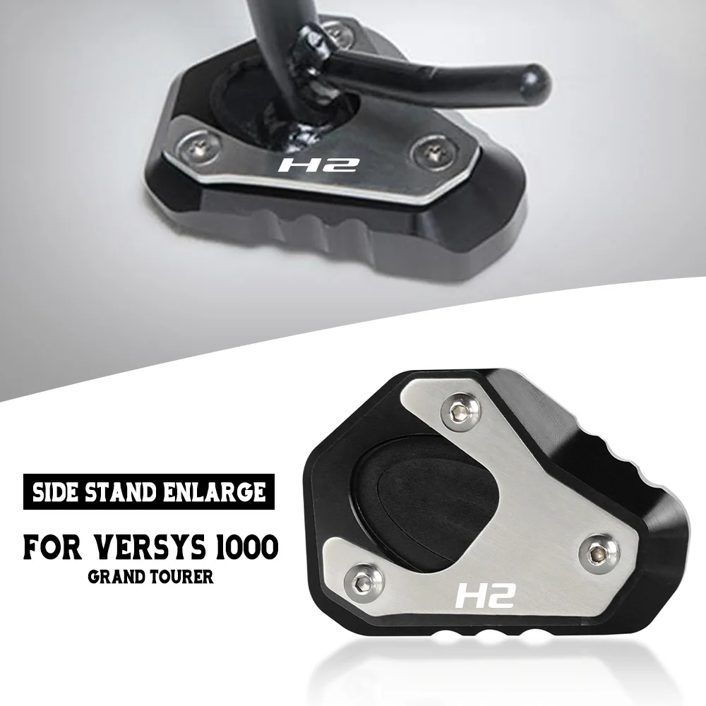 

Kickstand Foot Side Stand Enlarge Plate Pad FOR Kawasaki Versys 1000 Grand Tourer LZT00B LZT00C 2016 2017 2018 2019 2020 2021