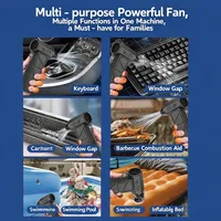 2025 New Handheld Turbo High Pressure Blower with 3-in-1 Car Vacuum Cleaner Water Blower & Powerful Fan for Car/Home/Outdoor Use