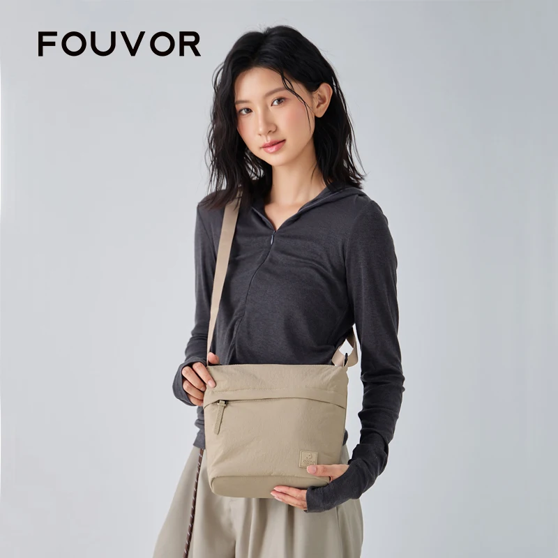 

Женская маленькая сумка через плечо FOUVOR, водонепроницаемая квадратная сумка с несколькими карманами, легкая дорожная спортивная сумка через плечо 3071-05