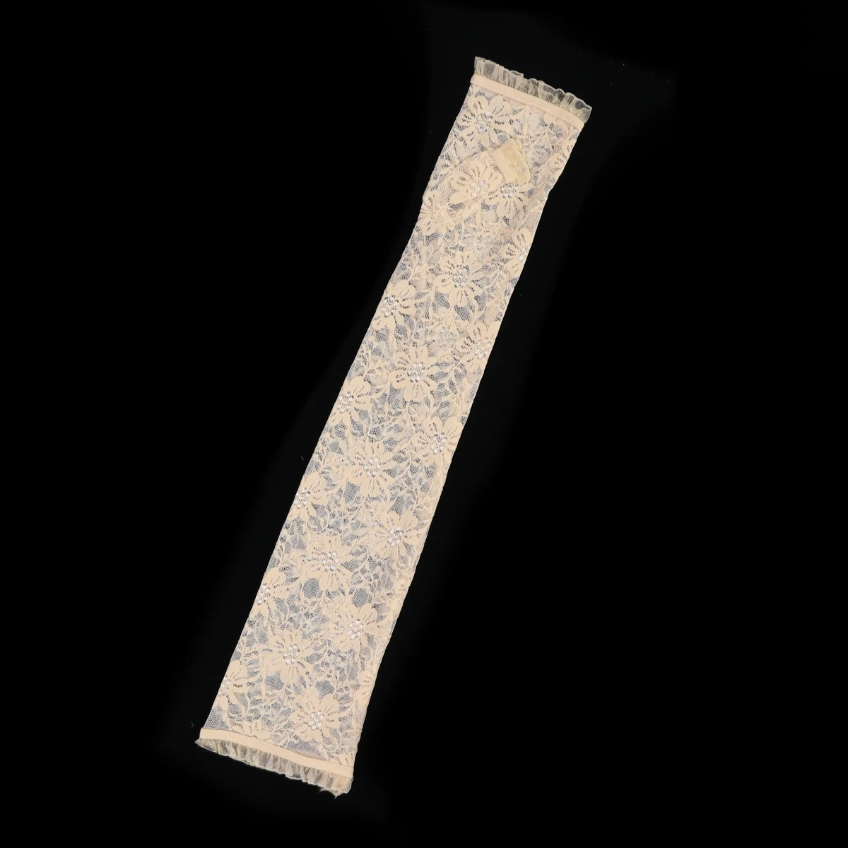

1 Pair Lace Uv Protection Arm Sleeve Breathable Elbow Protector Stretchy Sunblock Cover For Outdoor Sports Cycling Golf Fishing