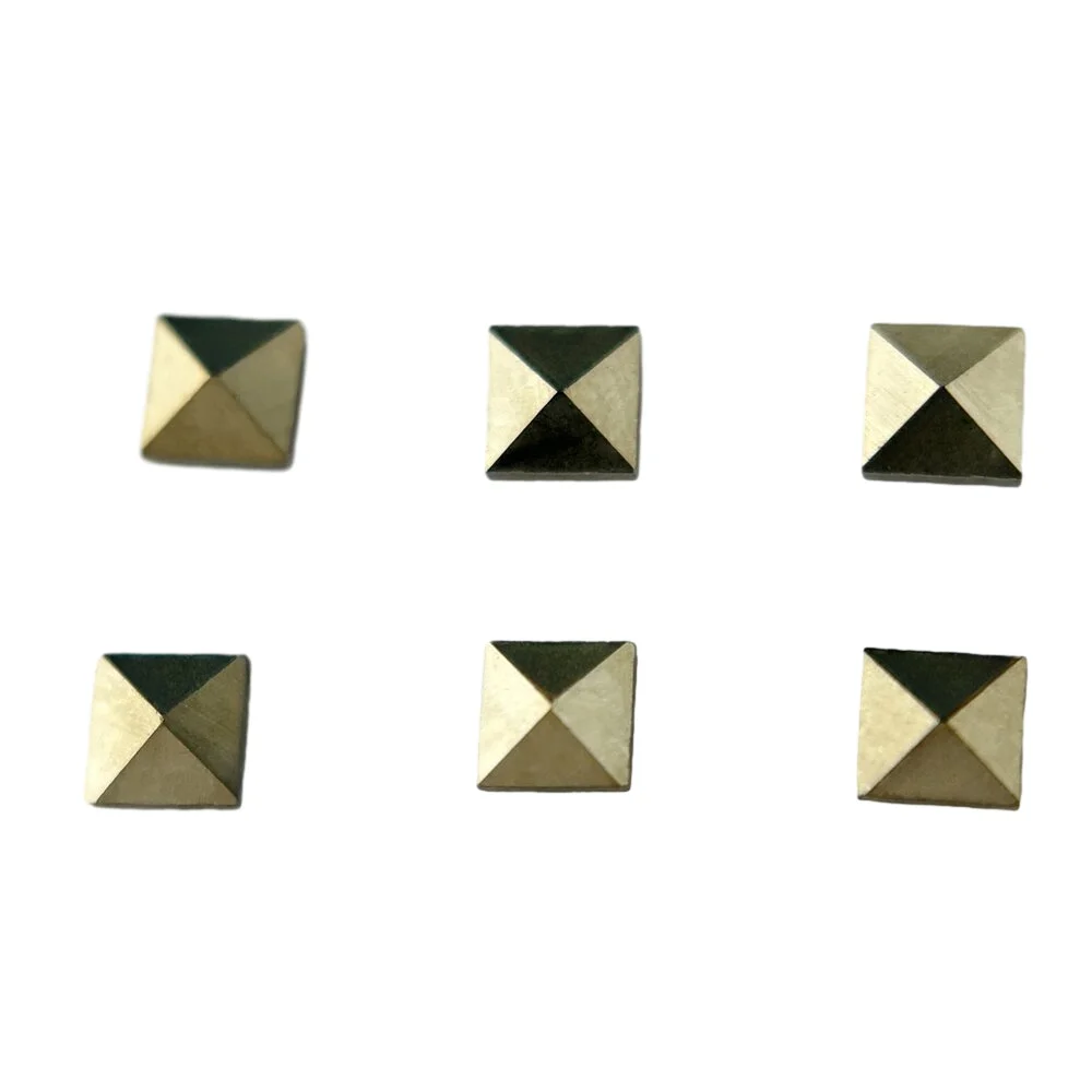 50pcs/lot 1.2x1.2mm-2.0x2.0mm Square Cut Flat Back Loose Natural Marcasite Stone For DIY Jewelry Gems Ring  Drop Earrings making