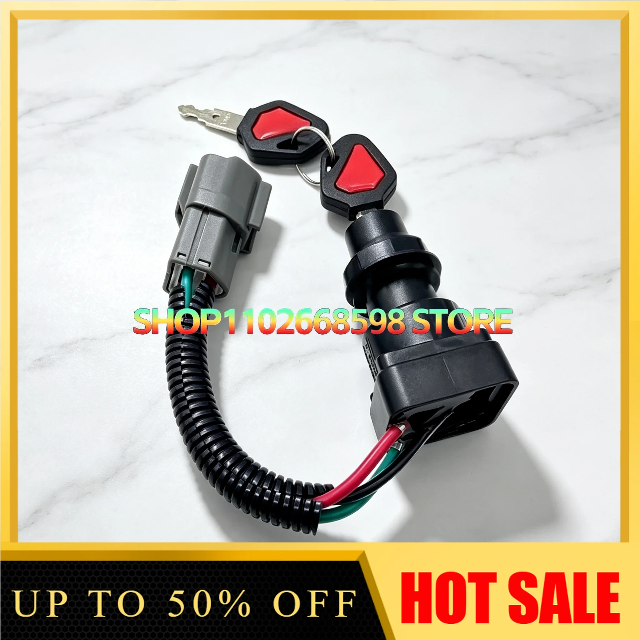 KX155/163/175/U15/U30 Excavator Ignition Switch Key Start Electric Door Lock Parts for Construction Equipment
