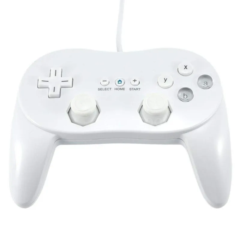 Wii White Classic Controller Compatible **NOT Original Nintendo**