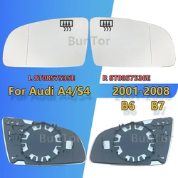 For Audi A4/S4(B6 B7) 2001 2002 2003 2004 2005 2006 2007 2008 Left&Right Heated Rearview Mirror Glass/Car Parts/Side Wing Mirror
