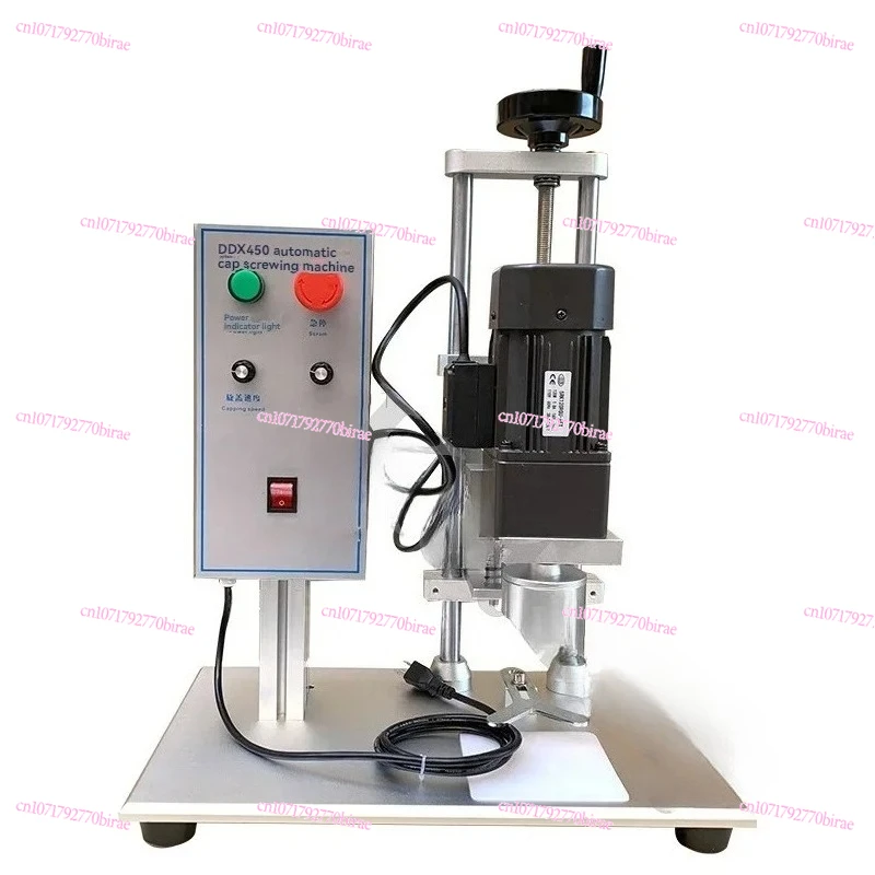 

220V Semi Automatic Capping Machine Electric Desktop Can Jar Glass Sauce Honey Bottle Twist Off Equipment
