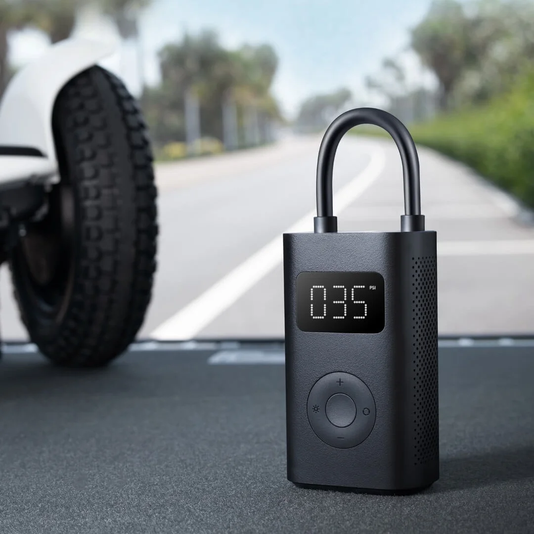 Imagem -05 - Youpin Mijia-bomba de ar Elétrica Portátil para Motocicleta Compressor de ar 1s Sensor Digital Inteligente Pneu Tesouro Inflável