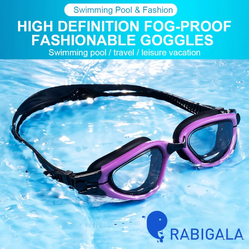 Adult Swimming Goggles Anti-fog Waterproof Protection Adult Adjustable Swimming Goggles for Men and Women