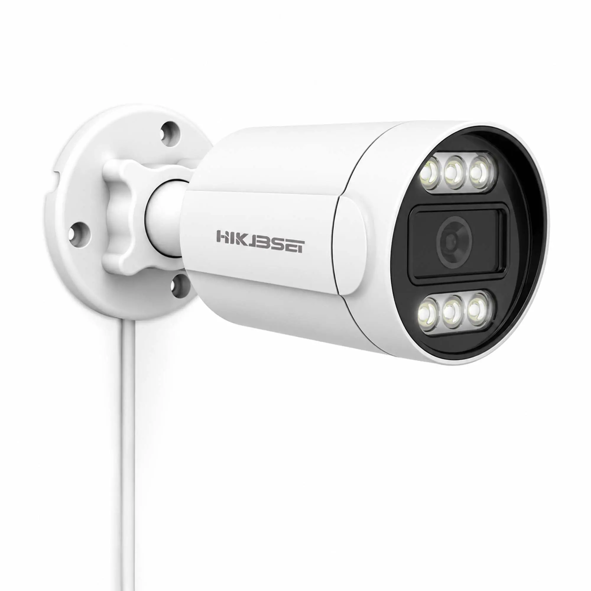 HIKJBSET 5MP PoE IP Bullet Security Camera Outdoors, 2.8MM 108° Wide Angle 100ft Night Vision,Two-Way Audio, IP67 Waterproof, ONVIF Compatible for Home & Business Surveillance