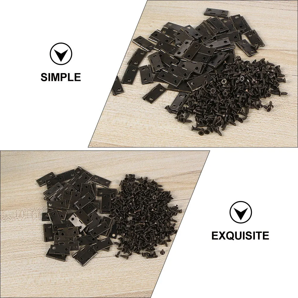 

1Set Mini Alloy Hinges Jewelry Box Hinges Selfclosing Durable Flexible Complete Configuration Simple Application
