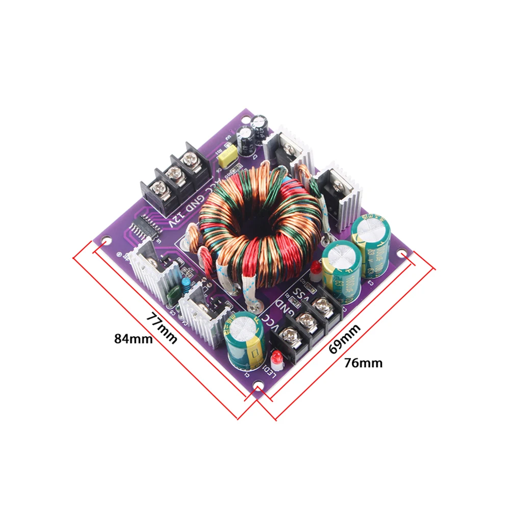 DC-DC Converter DC12V to DC±24V Step-Up Voltage Stabilization Power Supply Module Car Audio Amplifier Boost Double Power Board