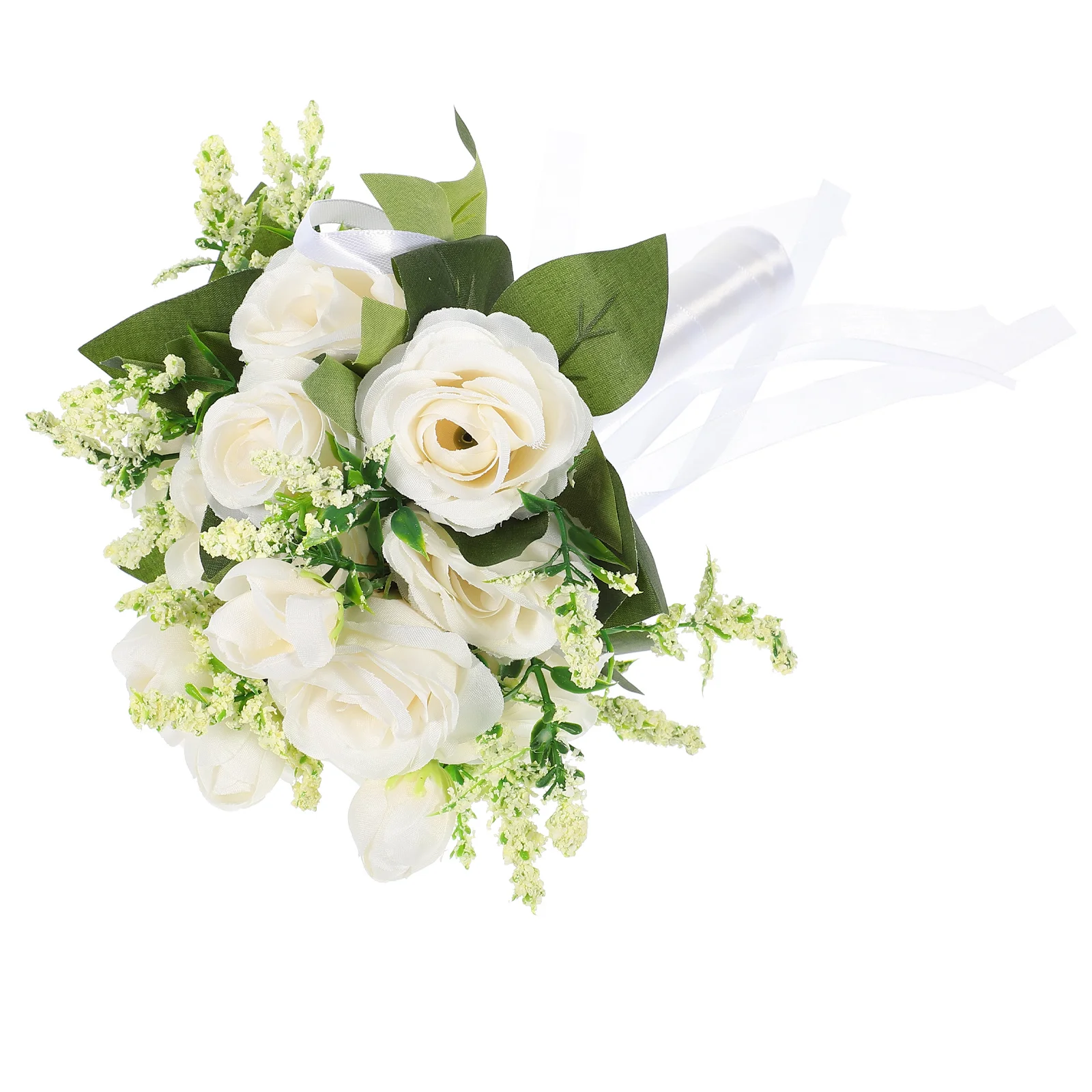 TOKIDNY باقة الزفاف زهرة اصطناعية مزخرفة محمولة لنمط رمي حفلات الزفاف