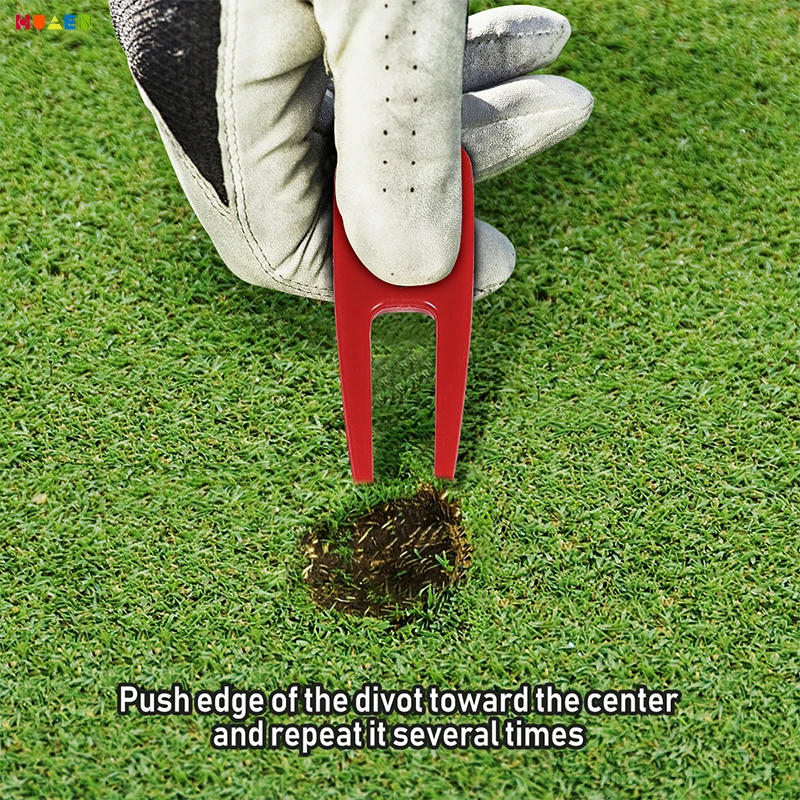 Juego de marcas de herramientas de Golf 3 en 1, herramienta de reparación Divot, limpiador de ranuras de palos y horquilla de Golf, accesorios de