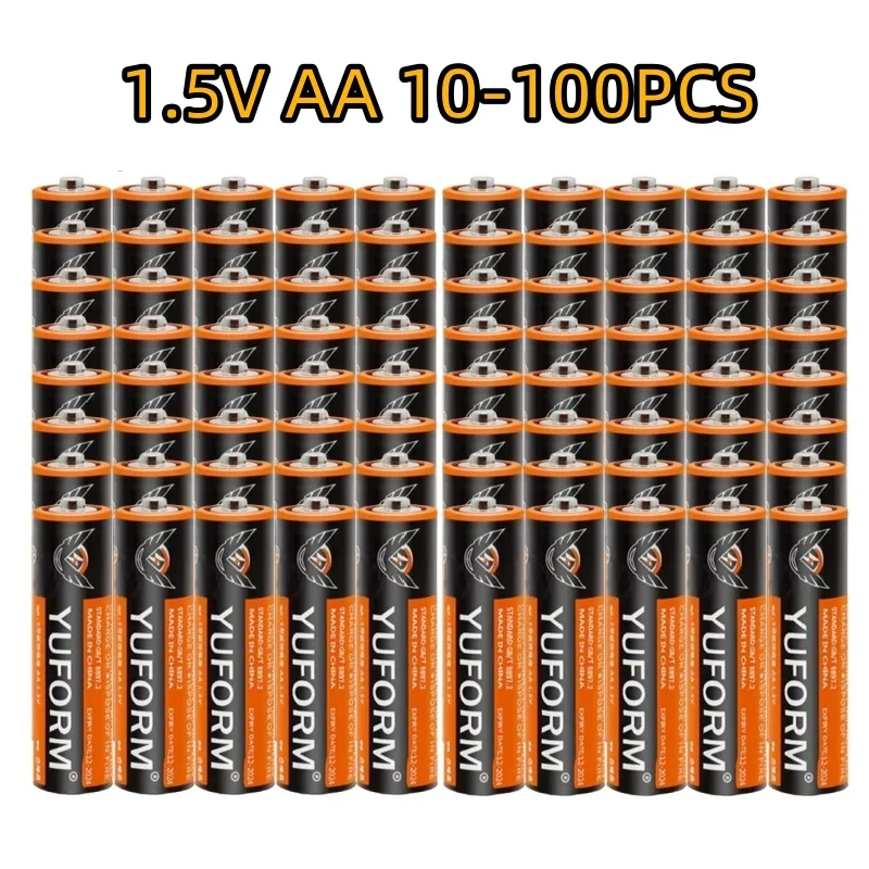 

10-100PCS 1.5V AA Disposable Alkaline Dry Battery R6 for Led Light Toy Mp3 Camera Flash Razor CD Player Wireless Mouse Keyboard