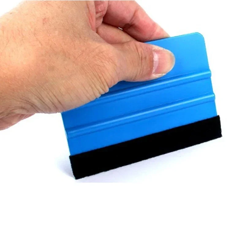 Car Vinyl Wrap Film Blue Squeegee Scraper Foil Wrapping Suede Felt Scraper Auto Car Styling Sticker Window Tint Cleaning Tools