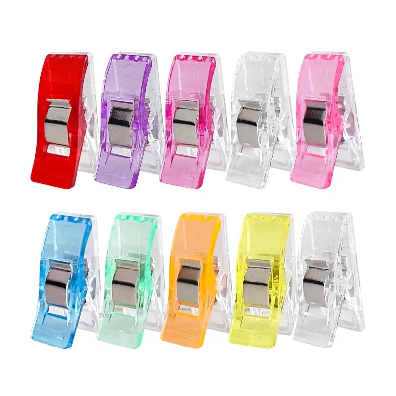 10pcs Sewing Clips Multi Colors Plastic Clips For Patchwork Sewing DIY Crafts Quilt Quilting Clip Knitting Accessories