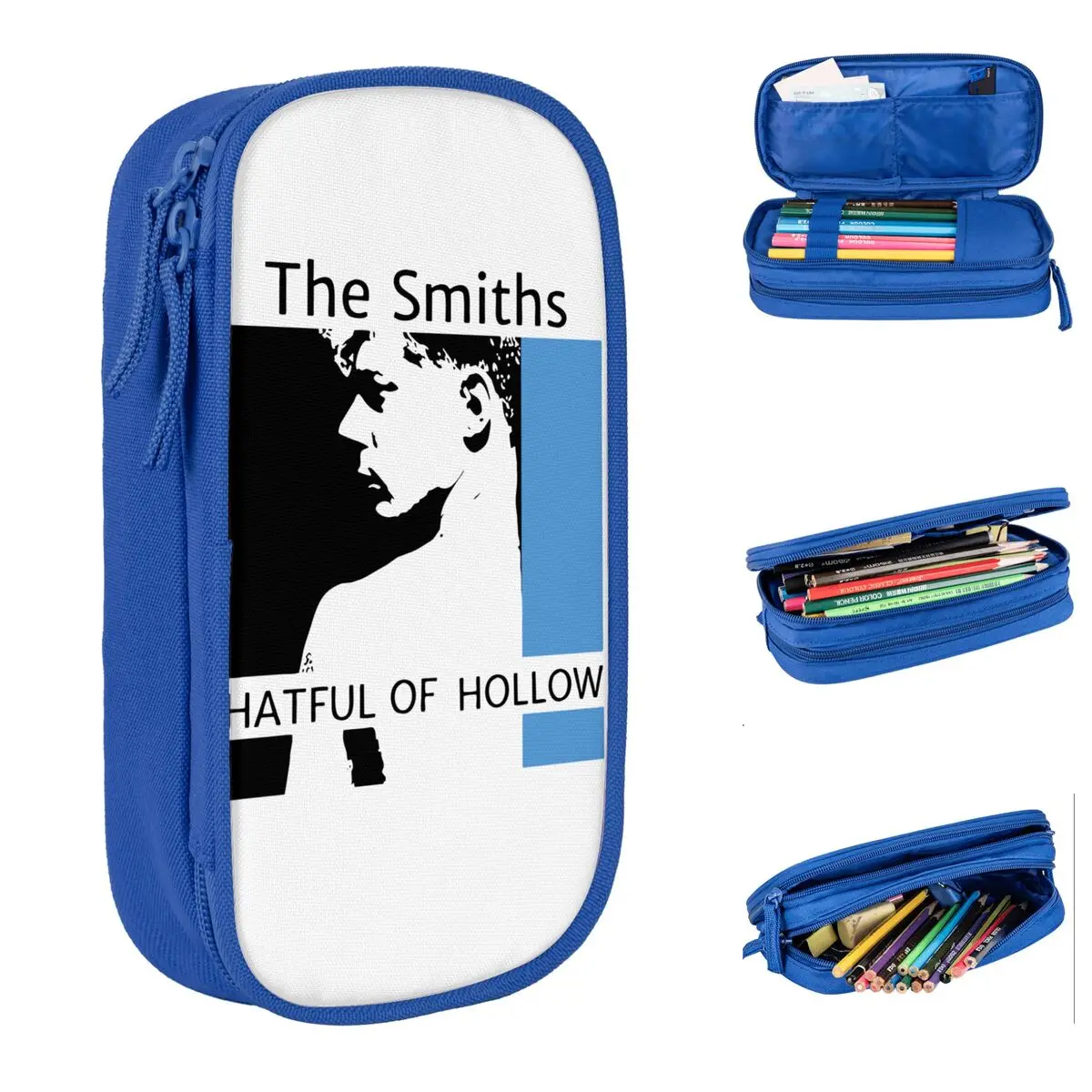 

The Smiths Punk Rock Pencil Case New Pen Box Bags Kids Big Capacity Students School Gift Pencilcases