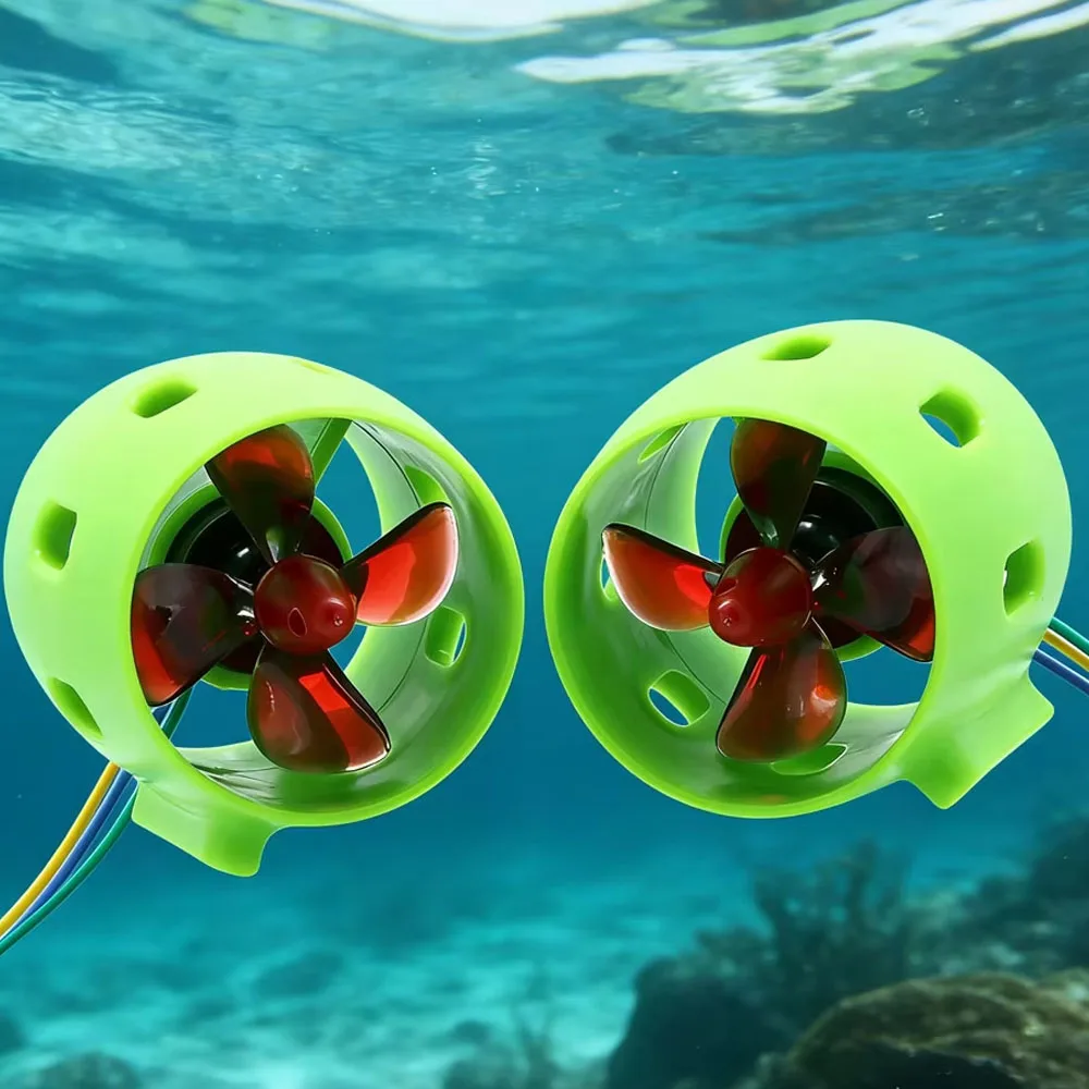 

Подводный 2-килограммовый 4-лопастной подруливающий двигатель CW/CCW, бесщеточный, с ESC 40A, тестером и радиосистемой DS600 для радиоуправляемых лодок и гидроциклов