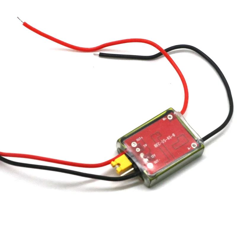 5v/12v 2s 3a 6s rc ubec 5v 3a mais baixo ruído rf bec completo blindagem anti bloqueio regulador de comutação para acessórios de avião fpv