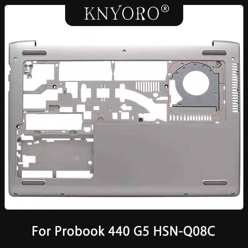 

Новый нижний чехол для ноутбуков Probook 440 G5 HSN-Q08C, нижняя нижняя часть корпуса, запасные части, аксессуары, серебряный чехол